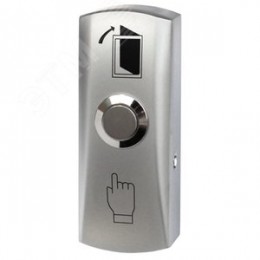 Кнопка металлическая, накладная, НР контакты, размер 83х32х25 мм