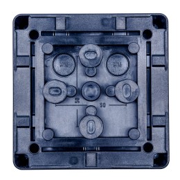 Коробка распределительная 110*110*67 мм IP 66, черная, в комплекте с клеммным рядом 5х6 кв.мм, 41А