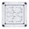 Коробка распределительная 110*110*67 мм IP 66, серая, в комплекте с клеммным рядом 5х6 кв.мм, 41А 
