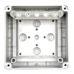 Коробка распределительная 110*110*67 мм IP 66, серая, в комплекте с клеммным рядом 5х6 кв.мм, 41А 