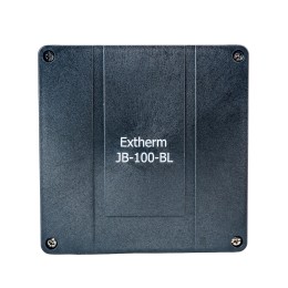 Коробка распределительная Extherm JB-100-BL       140*140*76 мм IP 66, черная, в комплекте с        клеммным рядом 10х10 кв.мм., 76А