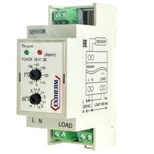 Термостат Th-pipe для управления системой электрообогрева