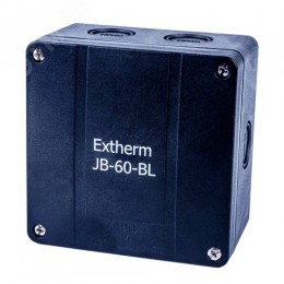 Коробка распределительная 110*110*67 мм IP 65, черная, в комплекте с клеммным рядом 5х6 кв.мм, 41А