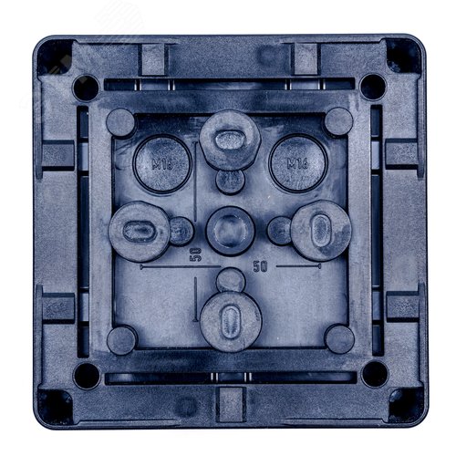Коробка распределительная 110*110*67 мм IP 65, черная, в комплекте с клеммным рядом 5х6 кв.мм, 41А