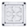 Коробка распределительная 110*110*67 мм IP 66, серая, в комплекте с клеммным рядом 5х6 кв.мм, 41А 