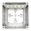 Коробка распределительная 110*110*67 мм IP 66, серая, в комплекте с клеммным рядом 5х6 кв.мм, 41А 
