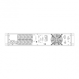 Источник бесперебойного питания Online, SKAT-UPS 1000-RACK-ON-2X9-E P3, 1000 ВА/1000 Вт, 1/1, Rack/Tower, встр. АКБ 24В (2x9Ач), 8хC13