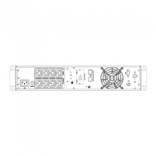 Источник бесперебойного питания Online, SKAT-UPS 1000-RACK-ON-2X9-E P3, 1000 ВА/1000 Вт, 1/1, Rack/Tower, встр. АКБ 24В (2x9Ач), 8хC13