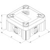 Коробка монтажная КМ-1010(П)-IP55