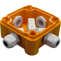 Коробка монтажная огнестойкая КМ-О-1010(П)(8к)-IP66(П6-12)