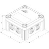 Коробка монтажная КМ-1212(П)-IP55