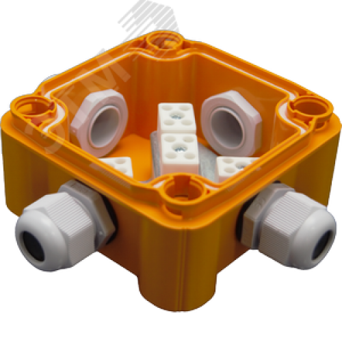 Коробка монтажная огнестойкая КМ-О-1010(П)(8к)-IP66(П6-12)