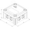 Коробка монтажная КМ-1212(П)-IP55