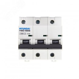 Автоматический выключатель HGD100S 3PMCS0000C 00125  3 полюса, 125А, ток к.з. 10kA, хар-ка C (STANDARD)
