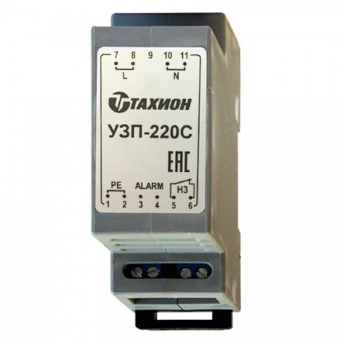 Устройство защиты питающих линий 230VAC, сигнализация отказа, -55° - +80°С, IP20,  89х58х35мм, на DIN-рейку (УЗИП, грозозащита)
