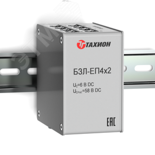 Блок защиты от импульсных перенапряжений 8-и портов локальной сети Ethernet 10 Base-T/100 Base-TX/1000 Base-T, PoE++, на DIN-рейку, IP20,  89х58х35мм (УЗИП, грозозащита)