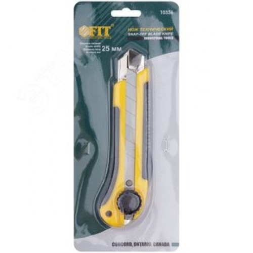 Нож технический 25 мм усиленный прорезиненный, вращ. прижим