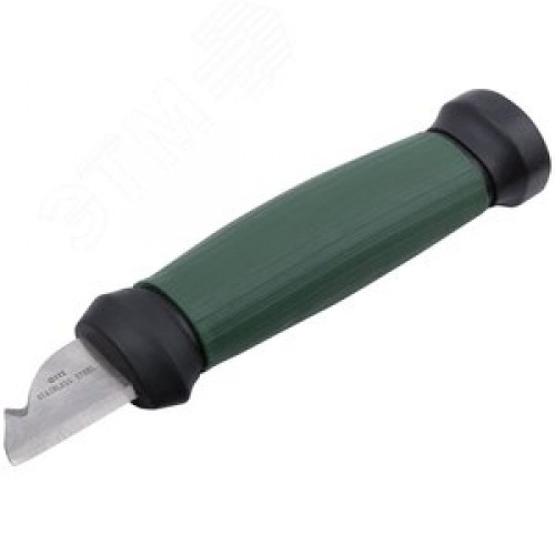 Нож электрика, нерж.сталь, 2-х сторонняя заточка, лезвие 33 мм