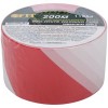 Лента сигнальная (красно-белая) 70 мм х 200 м