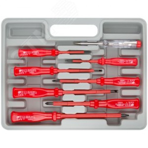 Набор отверток 7шт изол.1000V CrV+1индик