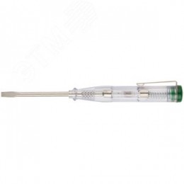 Отвертка индикаторная, белая ручка, 100-500 В, 140 мм