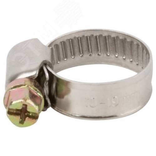 Хомут обжимной (нержавеющая сталь) 10-19 мм
