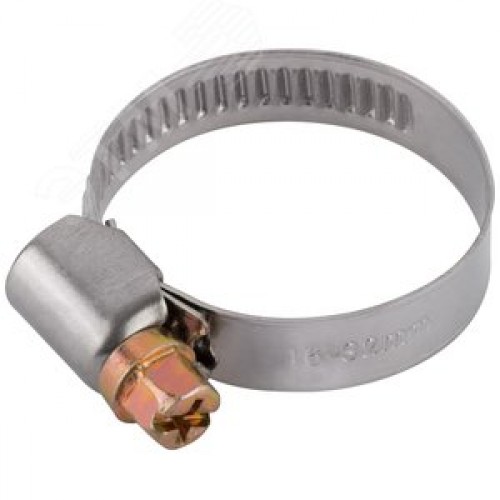 Хомут обжимной (нержавеющая сталь) 16-32 мм