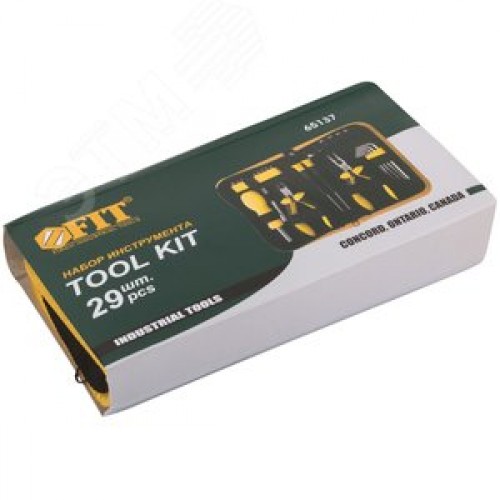 Набор инструмента 29 шт(отвертки, биты, ключи HEX, пассатижи), матерчатый чехол