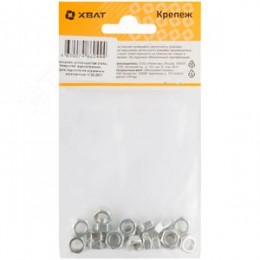 Гайка DIN934 М6 шестигранная оцинкованная (19 шт)