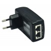 Инжектор PoE 1хRJ45 10/100 Мб/с, 802.3af, до 15.4 Вт, AC 220В, DC 48В