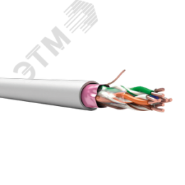 Витая пара TechnoLAN F/UTP Cat 5e ZH нг(A)-HF     4x2x0,52 цвет серый ,бухта 305м