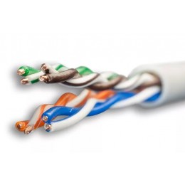 Витая пара U/UTP кат 5e 4x2x0.51 Premium Cu PVC IN