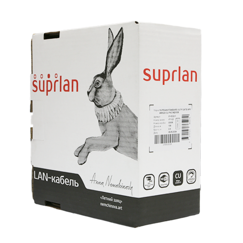 Витая пара U/UTP кат 5e 4x2xAWG24 Standart Cu PVC IN 50м