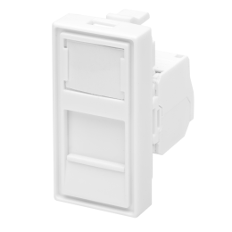 Модуль розетки 45х22,5 Mosaic в сборе UTP 8P8C    (RJ-45) cat.5e
