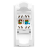 Модуль розетки 45х22,5 Mosaic в сборе UTP 8P8C    (RJ-45) cat.5e