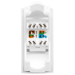 Модуль розетки 45х22,5 Mosaic в сборе UTP 8P8C    (RJ-45) cat.5e