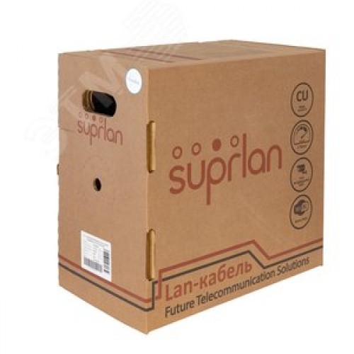 Витая пара U/UTP кат 5e 2x2xAWG24 Standart Cu PE OUT 500м