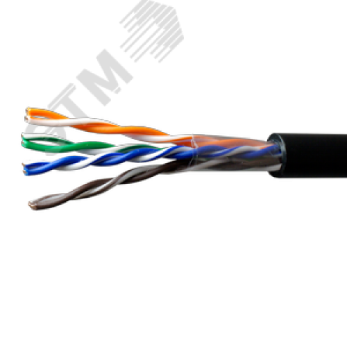 Витая пара U/UTP кат 5e 4x2xAWG24 Median Cu PE OUT