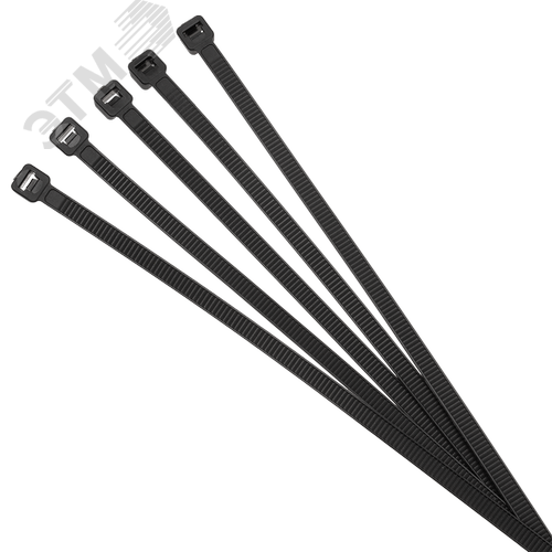 Стяжка нейлоновая 2,5х150мм черная UV уп. 100шт