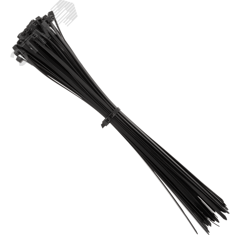 Стяжка нейлоновая 2,5х150мм черная UV уп. 100шт