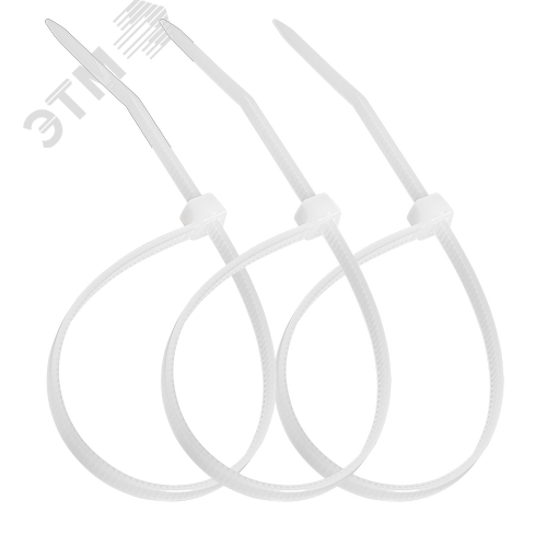 Стяжка нейлоновая 3,6х150мм белая уп. 100шт