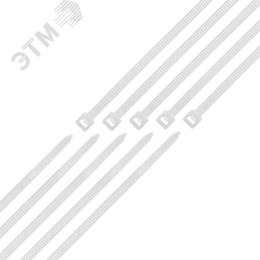 Стяжка нейлоновая 3,6х150мм белая уп. 100шт