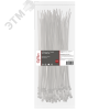 Стяжка нейлоновая 3,6х250мм белая уп. 100шт