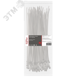 Стяжка нейлоновая 3,6х250мм белая уп. 100шт