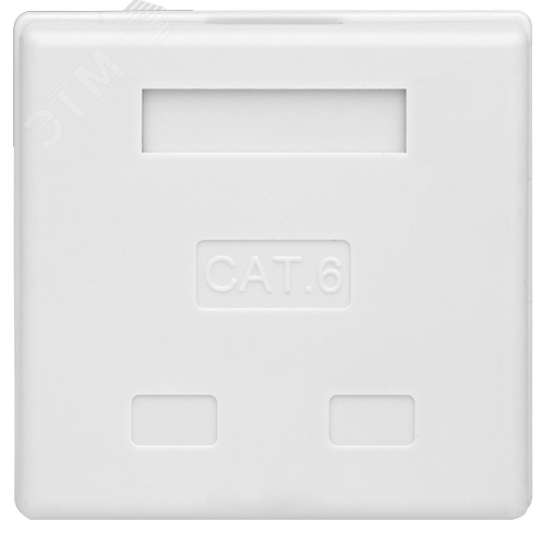Компьютерная розетка 8P8C (RJ-45), UTP, Cat.6, 2 порта