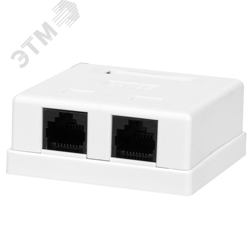 Компьютерная розетка 8P8C (RJ-45), UTP, Cat.6, 2 порта
