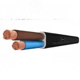 Шнур ШВВП 2х0.5 черный до 380В 100м ТРТС