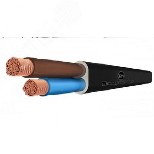 Шнур ШВВП 2х0.5 черный до 380В 100м ТРТС