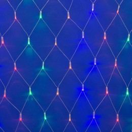 Сетка светодиодная с контроллером 240 светодиодов 2.5х2 м разноцветная IP20 прозрачный провод ULD-N2520-240/DTA MULTI IP20