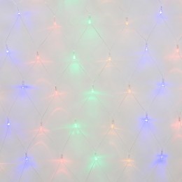 Сетка светодиодная с контроллером 240 светодиодов 2.5х2 м разноцветная IP20 прозрачный провод ULD-N2520-240/DTA MULTI IP20